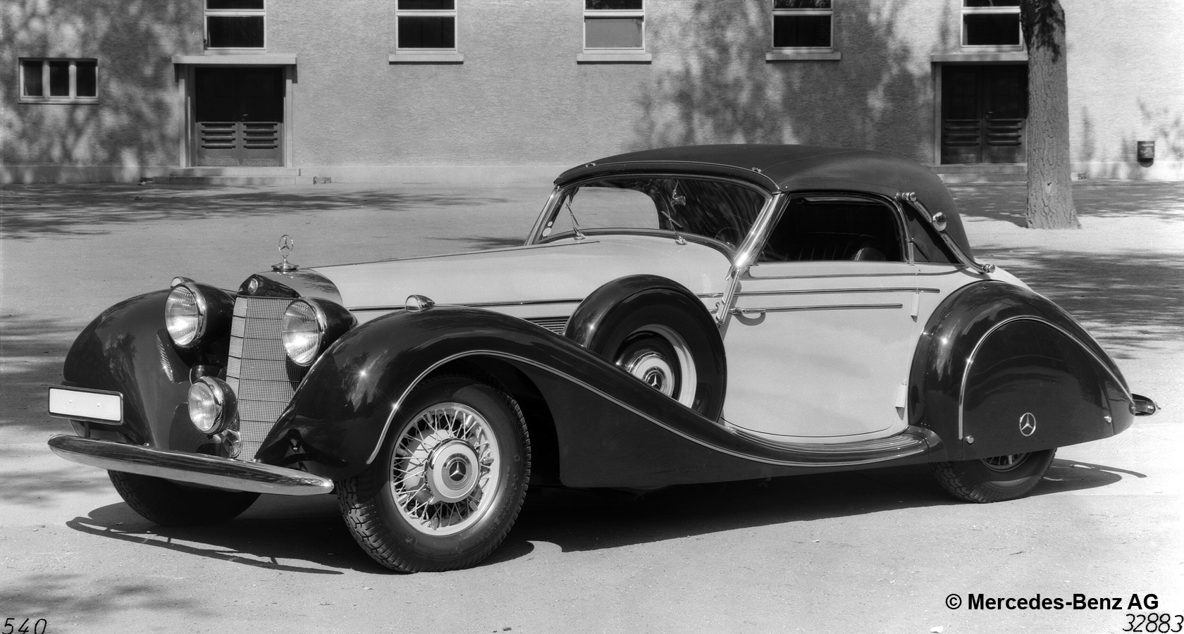 Mercedes-Benz Typ 540 K, 180 PS, Cabriolet A, Bauzeit: 1936 bis 1939.